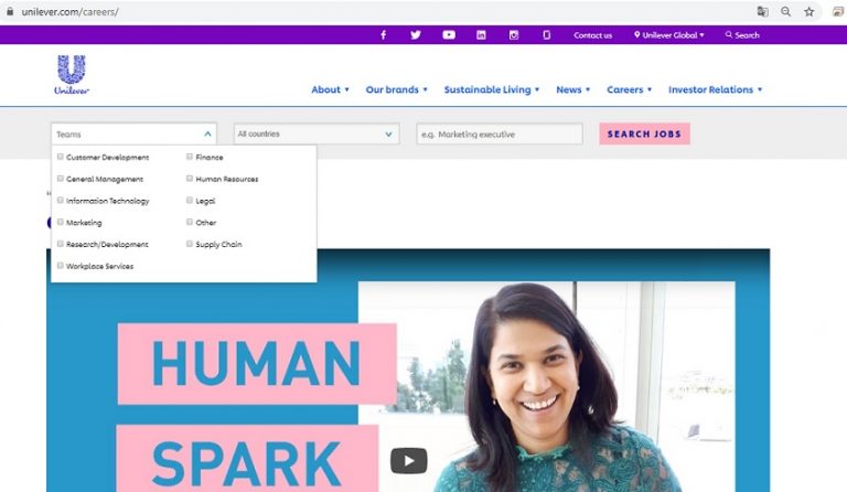 Unilever Careers Website - HR Lider - Компания HRLider.ru